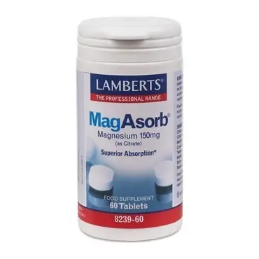 Lamberts MagAsorb 60 tabs - Συμπληρώματα Διατροφής στο Pharmeden.gr