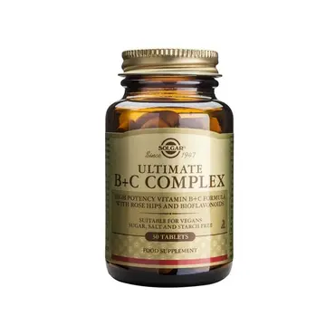 Solgar Ultimate Συμπλεγμα B+C 30 Ταμπλέτες - Βιταμίνες στο Pharmeden.gr