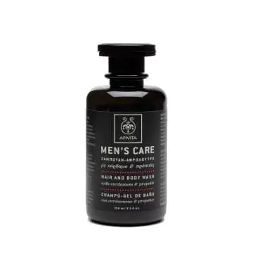 Apivita Men's Care Σαμπουάν - Αφρόλουτρο με Κάρδαμο & Πρόπολη 250ml - Μαλλιά στο Pharmeden.gr