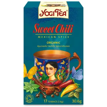 Yogi Tea Sweet Chili Mexican Spice 17τμχ - Βιολογικά Προϊόντα στο Pharmeden.gr