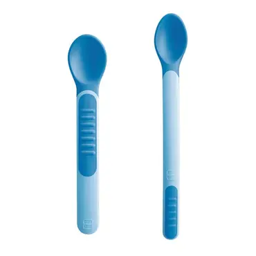 Mam Heat Sensitive Spoons & Cover Μπλε 2τμχ - Αξεσουάρ για Μωρά στο Pharmeden.gr
