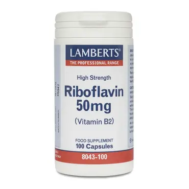 Lamberts B-2 50mg ( Riboflavin ) 100 caps - Συμπληρώματα Διατροφής στο Pharmeden.gr