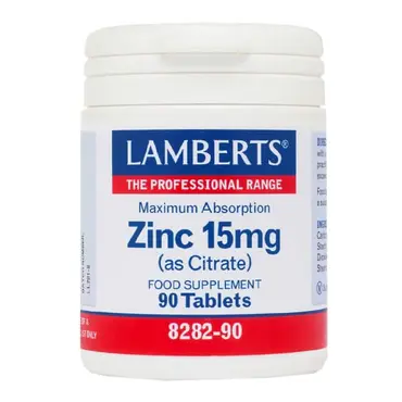 Lamberts Zinc 15mg (CITRATE) 90 tabs - Συμπληρώματα στο Pharmeden.gr