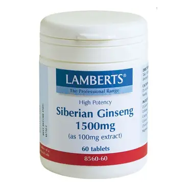 Lamberts Siberian Ginseng 1500mg 60 tabs - Συμπληρώματα Διατροφής στο Pharmeden.gr