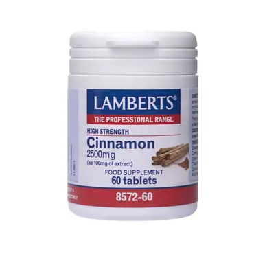 Lamberts Cinnamon 2500mg 60 tabs - Συμπληρώματα Διατροφής στο Pharmeden.gr