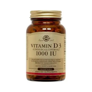Solgar Βιταμίνη D3 1000IU 100 softgels - Βιταμίνες στο Pharmeden.gr