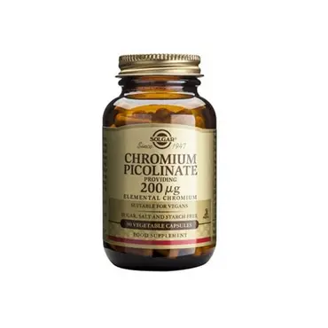 Solgar Chromium Picolinate 200μg 90 veg.caps - Συμπληρώματα Διατροφής στο Pharmeden.gr