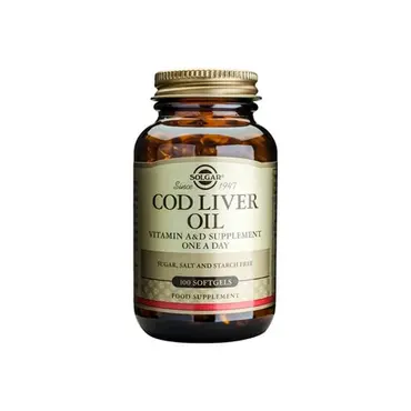 Solgar Cod Liver Oil 100 softgels - Βιταμίνες στο Pharmeden.gr