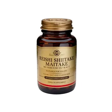 Solgar Reishi Shiitake Maitake 50 veg.caps - Συμπληρώματα στο Pharmeden.gr