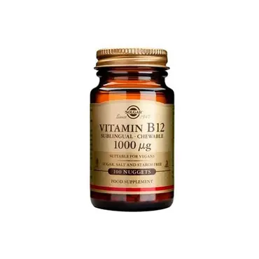 Solgar Vitamin B-12 1000μg 100 nuggets - Βιταμίνες στο Pharmeden.gr