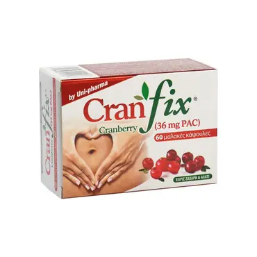 Uni-Pharma Cranfix 60 μαλακές κάψουλες - Βιταμίνες στο Pharmeden.gr