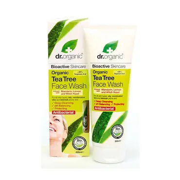 Dr. Organic Tea Tree Face Wash 200ml - Πρόσωπο στο Pharmeden.gr