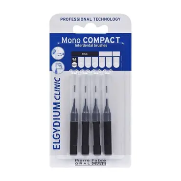 Elgydium Monocompact Μεσοδόντια Βουρτσάκια Μαύρα 0,35 4 τεμ - Στοματική Υγιεινή στο Pharmeden.gr