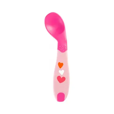 Chicco Baby's First Spoon Κουταλάκι Αρχής 8m+ Ροζ Καρδούλες 1τεμ - Αξεσουάρ για Μωρά στο Pharmeden.gr