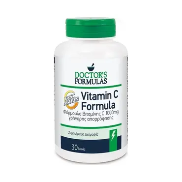 Doctor's Formulas Vitamin C Formula Fast Action 30 δισκία - Συμπληρώματα Διατροφής στο Pharmeden.gr