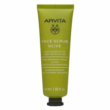 Apivita Face Scrub With Olive 50ml - Πρόσωπο στο Pharmeden.gr