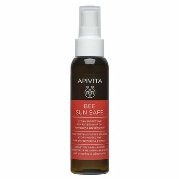 Apivita Bee Sun Safe Ενυδατικό Λάδι Μαλλιών για Προστασία με Αντηλιακά Φίλτρα 100ml - Αντηλιακά στο Pharmeden.gr