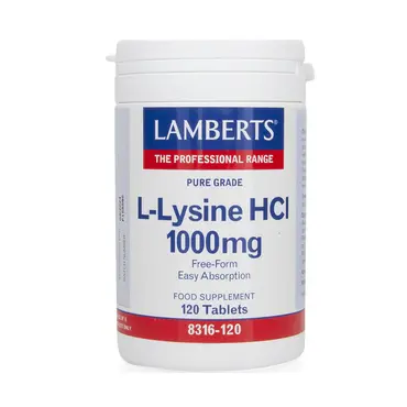 Lamberts L-Lysine 1000mg 120tabs - Συμπληρώματα στο Pharmeden.gr