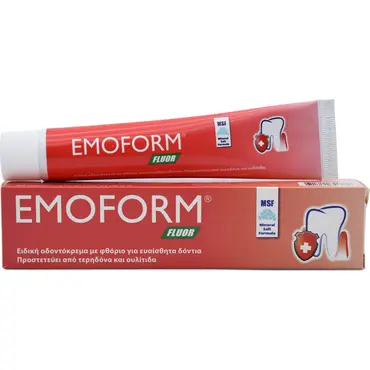 Emoform Fluor Οδοντόκρεμα με Φθόριο για Ευαίσθητα Δόντια 50ml - Στοματική Υγιεινή στο Pharmeden.gr