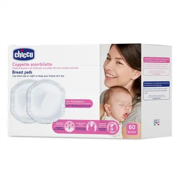 Chicco Natural Feeling Αντιβακτηριακά Επιθέματα Στήθους 60τμχ - Μαμά στο Pharmeden.gr