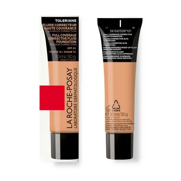 La Roche Posay Toleriane Full Coverage Corrective Fluid Foundation Teinte 10 SPF25 30ml - Δερμοκαλλυντικά στο Pharmeden.gr