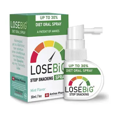 Amhes Pharma Diet Oral Spray Losebig Stop Snacking Spray Mint Flavor 30ml - Συμπληρώματα Διατροφής στο Pharmeden.gr