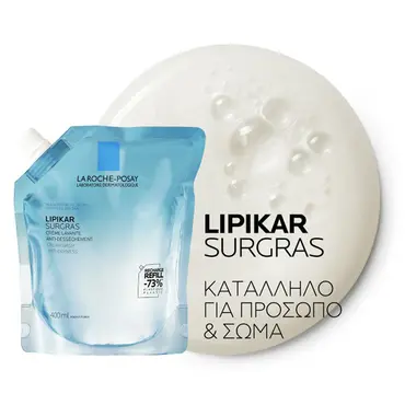 La Roche-Posay Lipikar Surgras Refill 400ml - Δερμοκαλλυντικά στο Pharmeden.gr