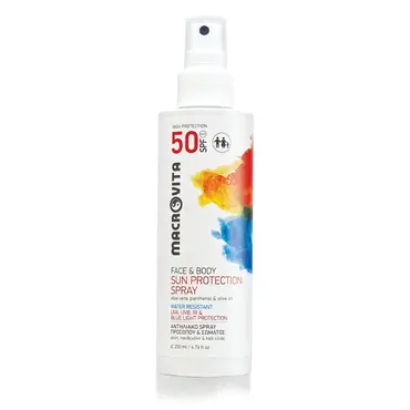 Macrovita  Αντηλιακό Spray Προσώπου & Σώματος SPF50 200ml - Αντηλιακά στο Pharmeden.gr