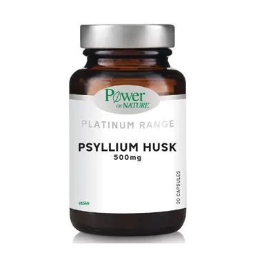 Power of Nature Platinum Range Psyllium Husk 500mg 30caps - Συμπληρώματα Διατροφής στο Pharmeden.gr