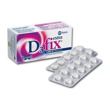 Uni-Pharma D3 Fix Extra Βιταμίνη D3 2000iu 60 δισκία - Βιταμίνες στο Pharmeden.gr