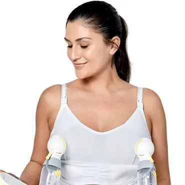 Medela Στηθόδεσμος Θηλασμού & Άντλησης 3in1 Nursing and Pumping Bra Λευκό - Μαμά στο Pharmeden.gr