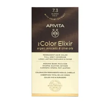 Apivita Βαφή Μαλλιών My Color Elixir Ξανθό Χρυσό 7.3 - Μαλλιά στο Pharmeden.gr