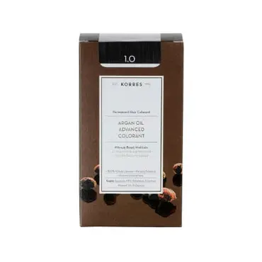 Korres Argan Oil Advanced Colorant  1.0 Μαύρο Φυσικό 145ml - Μαλλιά στο Pharmeden.gr