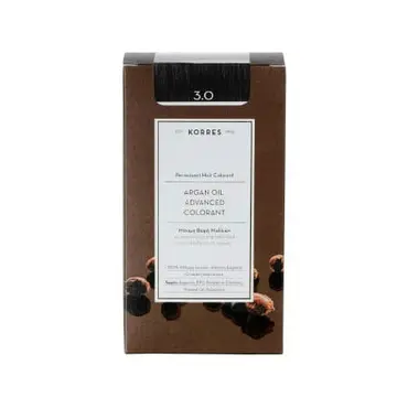 Korres Argan Oil Advanced Colorant 3.0 Καστανό Σκούρο Φυσικό 145ml - Μαλλιά στο Pharmeden.gr