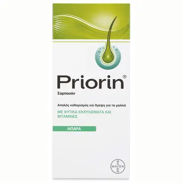 Bayer Priorin Σαμπουάν κατά της Τριχόπτωσης για Λιπαρά Μαλλιά 200ml - Μαλλιά στο Pharmeden.gr