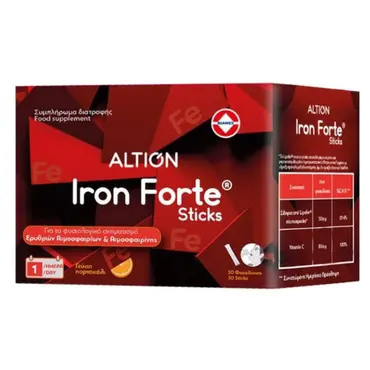 Altion Iron Forte Sticks 30sachets - Μέταλλα - Ιχνοστοιχεία στο Pharmeden.gr