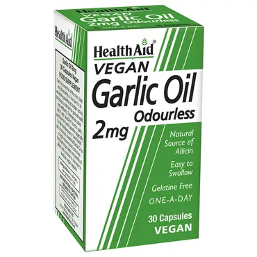 Health Aid Garlic Oil 2mg 30caps - Συμπληρώματα Διατροφής στο Pharmeden.gr