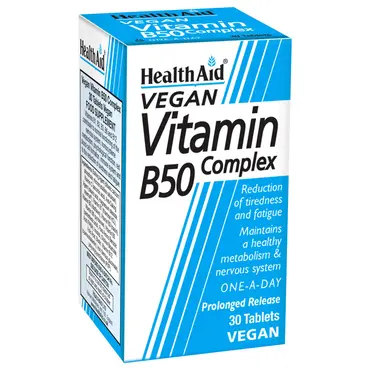 Health Aid Vitamin B50 Complex 30tabs - Βιταμίνες στο Pharmeden.gr