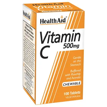 Health Aid Vitamin C 500mg Chewable 100tabs - Βιταμίνες στο Pharmeden.gr