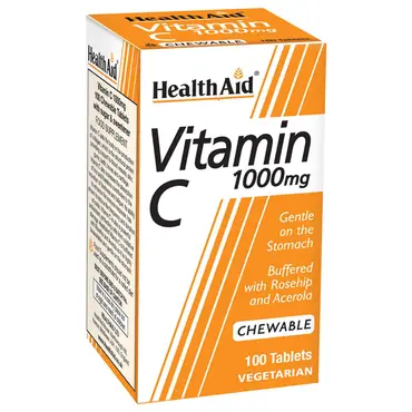 Health Aid Vitamin C 1000mg Chewable 100tabs - Βιταμίνες στο Pharmeden.gr