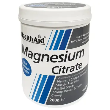 Health Aid Magnesium Citrate Powder 200gr - Συμπληρώματα στο Pharmeden.gr