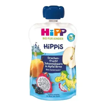 HiPP Φρουτοπολτός Γεύση Μήλο, Αχλάδι, Dragon Fruit, Φραγκοστάφυλο 1y+ 100gr - Βρεφικές Τροφές στο Pharmeden.gr