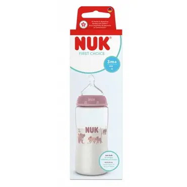 Nuk Μπιμπερό Πλαστικό First Choice Plus PP με Θηλή Σιλικόνης & Ένδειξη Θερμοκρασίας Κοάλα 3m+ 300ml - Αξεσουάρ για Μωρά στο Pharmeden.gr