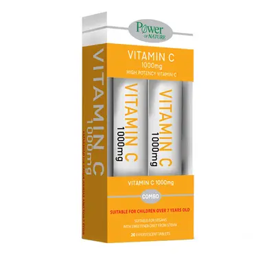 Power Health Power of Nature Vitamin C 1000mg Πορτοκάλι 2 x 20 αναβράζοντα δισκία - Συμπληρώματα Διατροφής στο Pharmeden.gr