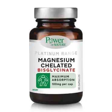 Power of Nature Platinum Range Magnesium Bisglycinate Chelated 30caps - Συμπληρώματα στο Pharmeden.gr