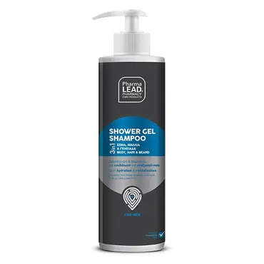 Pharmalead Shower Gel Shampoo For Men 3in1 500ml - Μαλλιά στο Pharmeden.gr