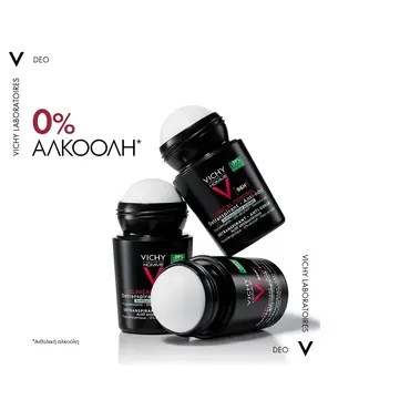 Vichy Deodorant Clinical Control Roll-On Ανδρικό Αποσμητικό 96H 50ml - Δερμοκαλλυντικά στο Pharmeden.gr