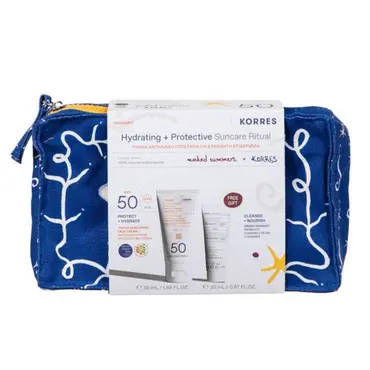 Korres Promo Hydrating & Protective Suncare Ritual with Yoghurt Tinted Face Cream SPF50 50ml & Greek Yoghurt Probiotic Foaming Cream Cleanser 20m - Αντηλιακά στο Pharmeden.gr