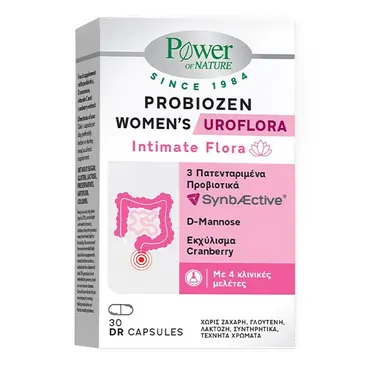 Power οf Nature Platinum Range Probiozen Women's Uroflora Intimate Flora 30caps - Συμπληρώματα στο Pharmeden.gr