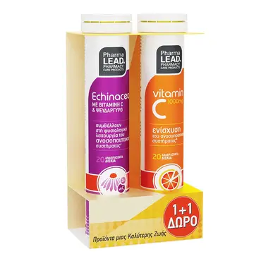 Pharmalead Promo Echinacea 20 αναβρ. δισκία& ΔΩΡΟ Vitamin C 1000mg 20 αναβρ. δισκία -  στο Pharmeden.gr